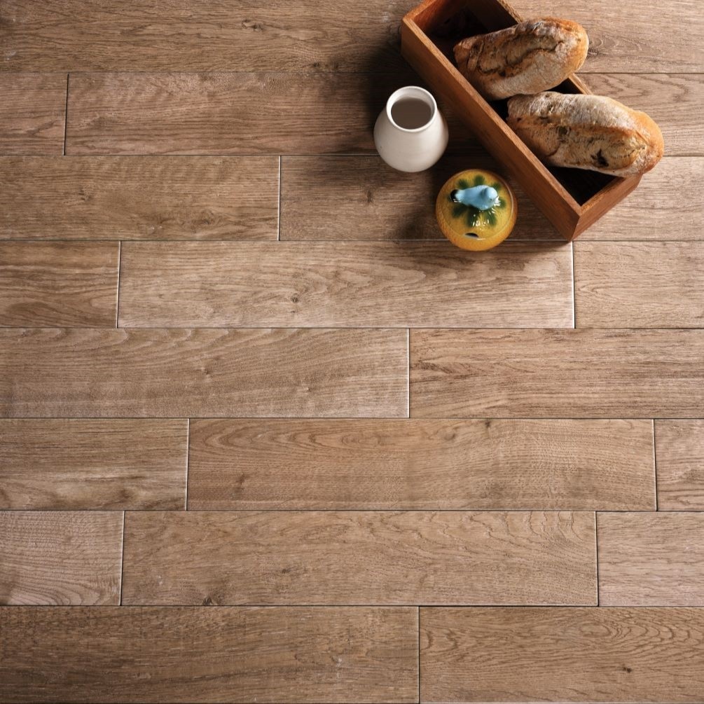 Lifestyle image of Ca Pietra Chatham Porcelain Walnut